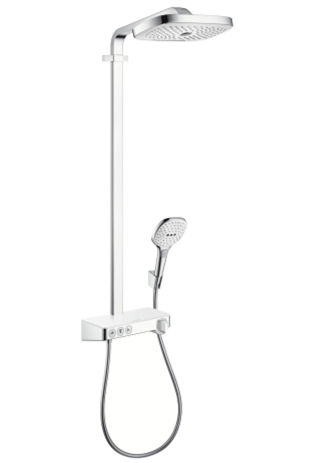 https://raleo.de:443/files/img/11eeea254938e8e092906bba4399b90c/size_l/Hansgrohe-HG-Showerpipe-Raindance-Select-weiss-chr-m-Kopfbrause-Raindance-E-Air-3jet-300mm-27127400 gallery number 1